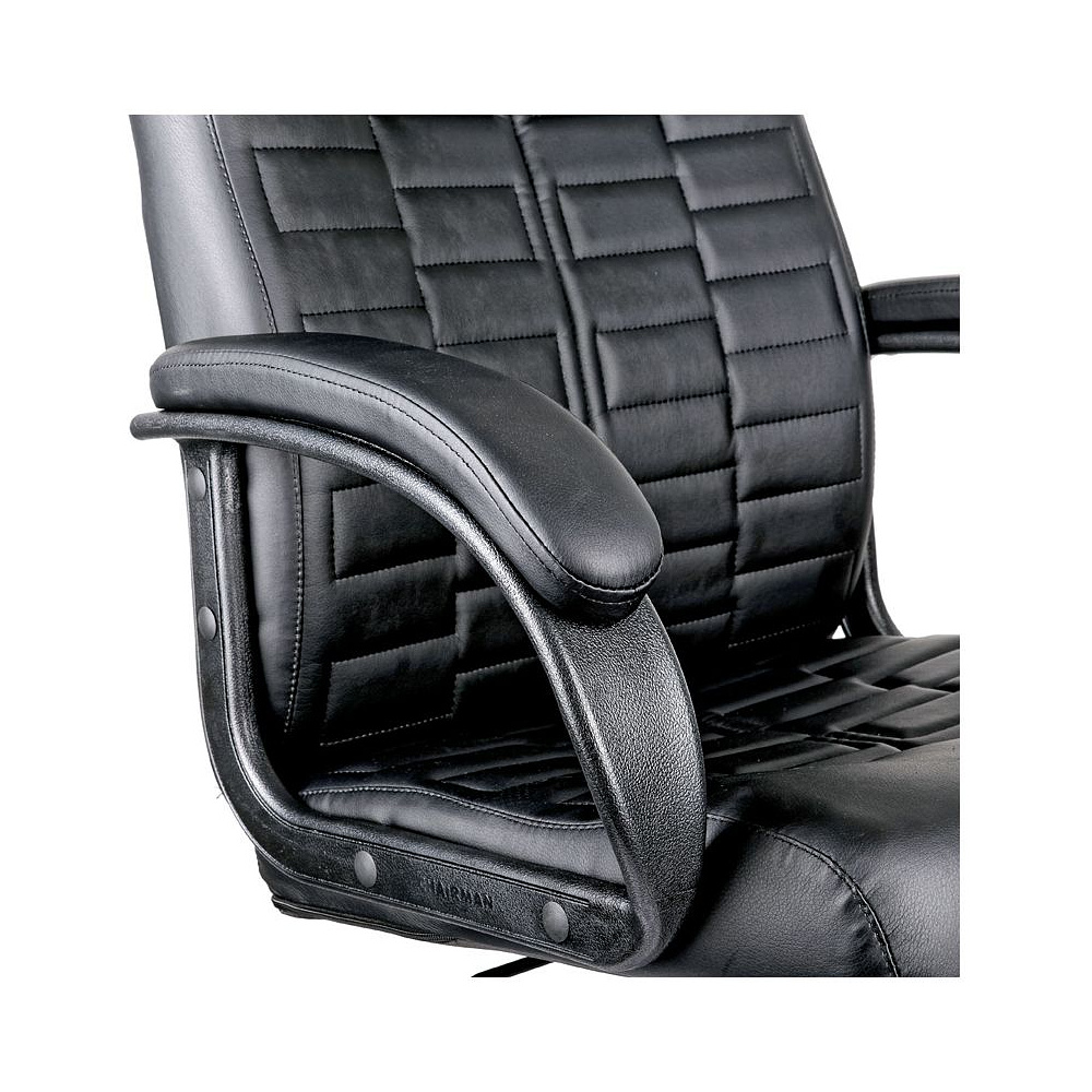 Кресло для руководителя Helmi HL-E80 "Ornament", экокожа, пластик, черный - 7