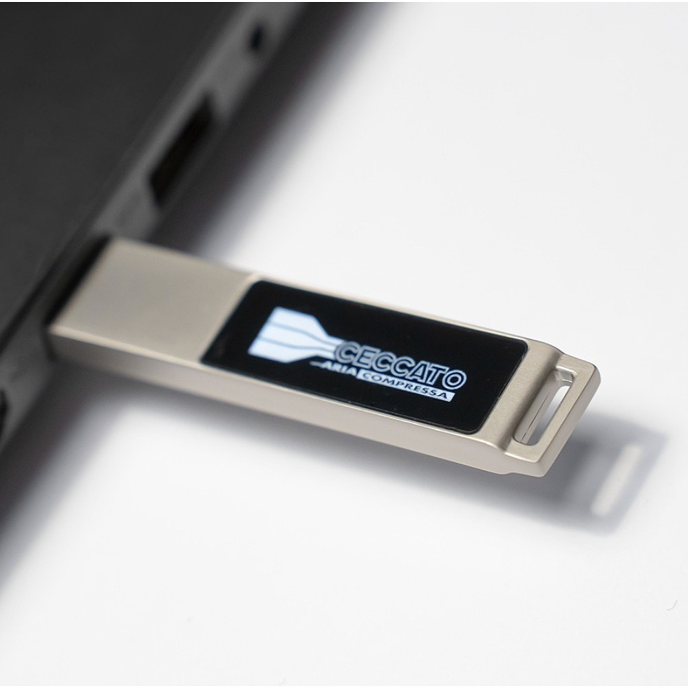 Карта памяти USB Flash 2.0 "Led" с подсветкой, 8 Gb, серебристый - 3