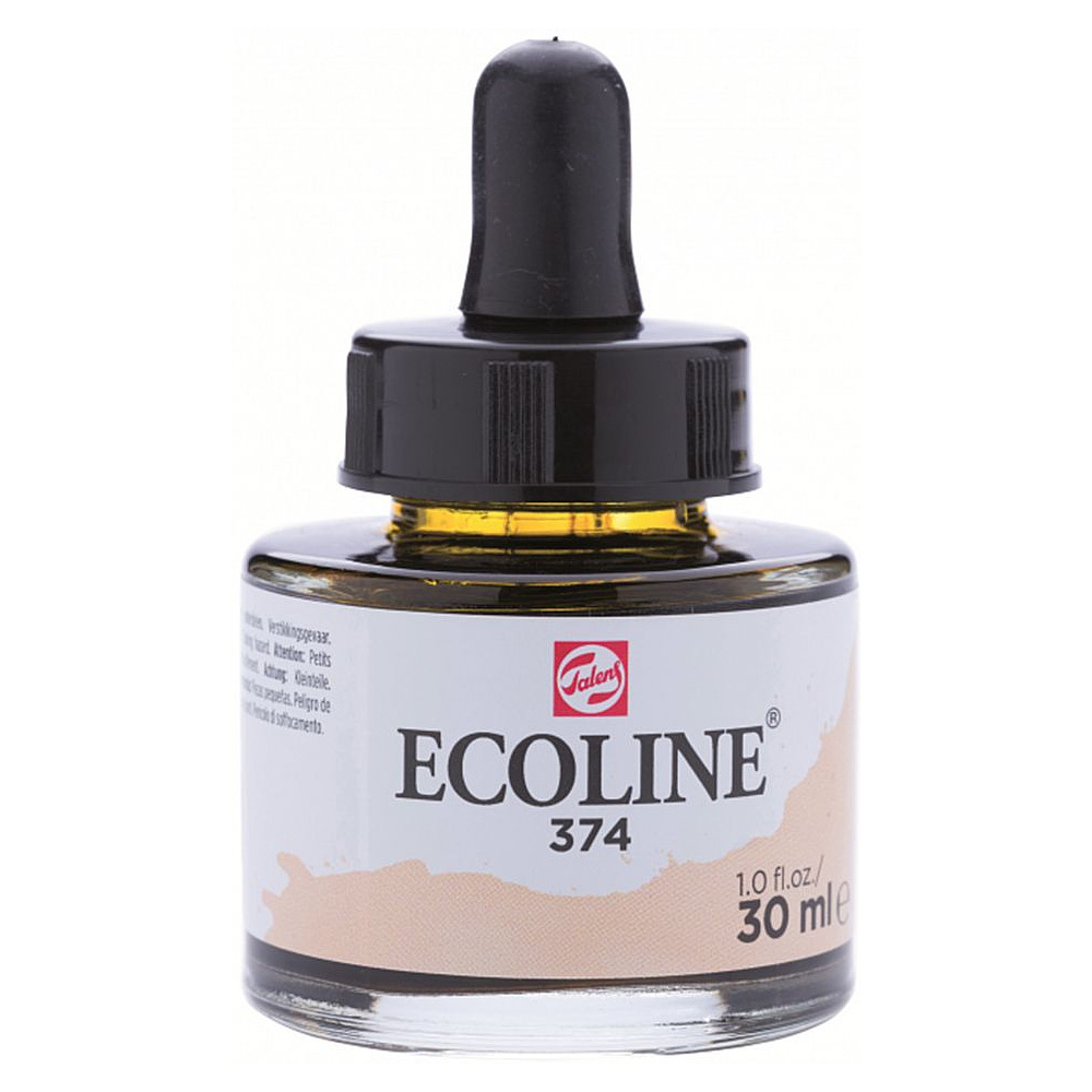 Жидкая акварель "ECOLINE", 374 бежево-розовый, 30 мл