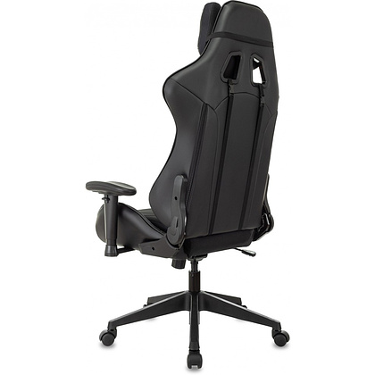 Кресло игровое Zombie VIKING 4 AERO Edition, экокожа, ткань, пластик, черный - 5