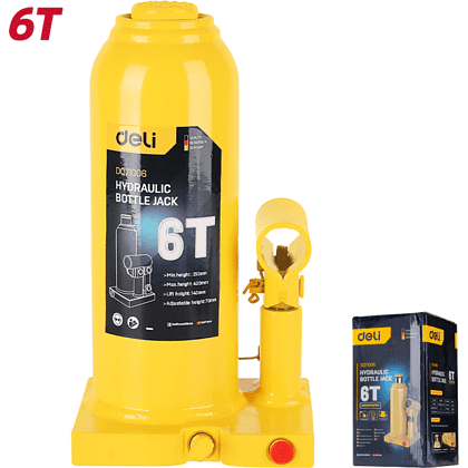 Домкрат бутылочный Deli YS EDQ71006, 6 т - 2