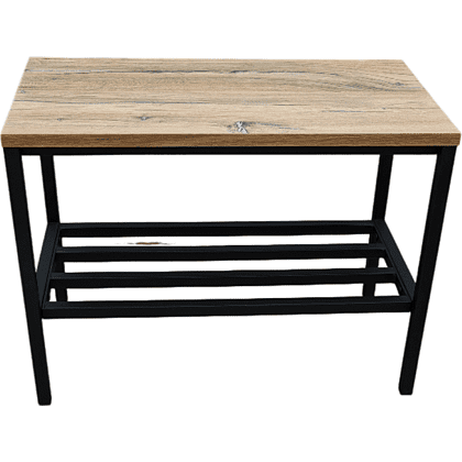 Обувница ALLERD 1 RION, черный муар, Дуб Нокс