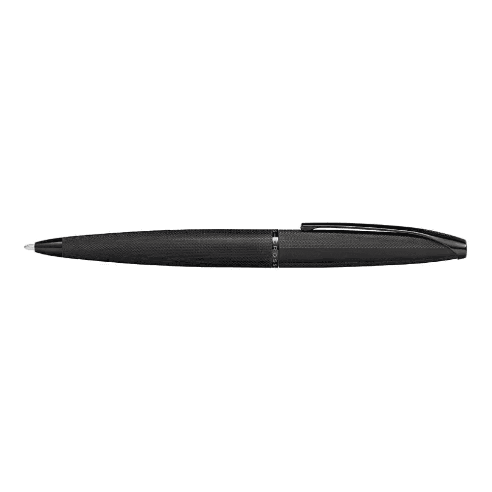 Ручка шариковая автоматическая "Cross ATX Brushed Black", 0.7 мм, черный, стержень черный - 4
