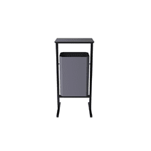 Урна уличная для мусора СТАНДАРТ, 35 л, металл, серый