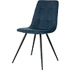 Стул Бюрократ "CH-K1_4", ткань, синий, металл, комплект 4 штуки - 4