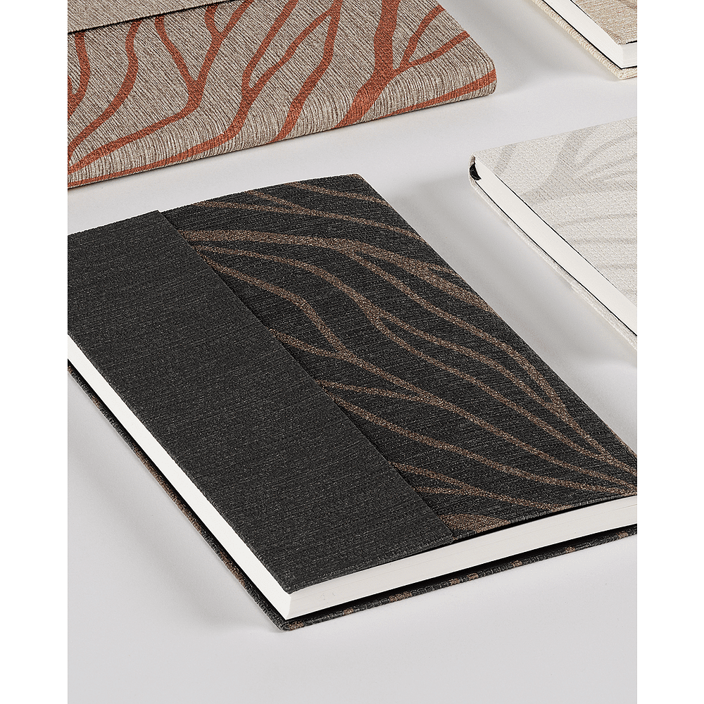 Блокнот "Waves bronze", А5, 96 листов, линейка, бронзовый - 6