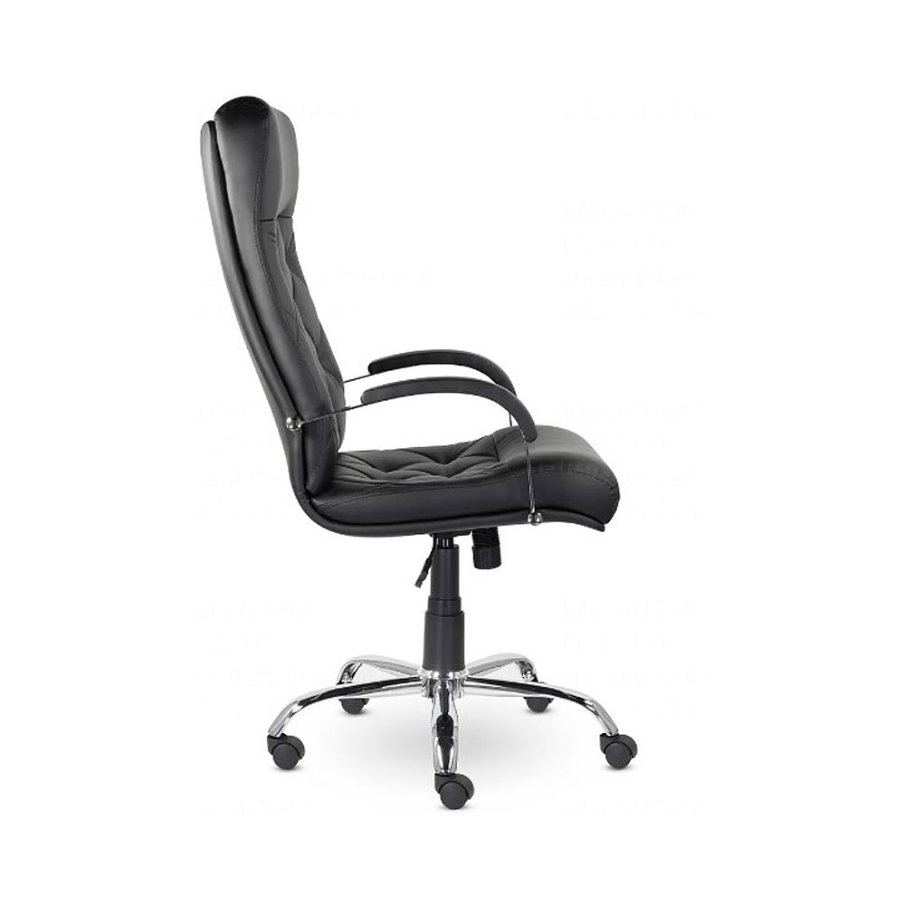 Кресло для руководителя Верона К-10 В хром "Z-11", кожзам, металл, черный - 3