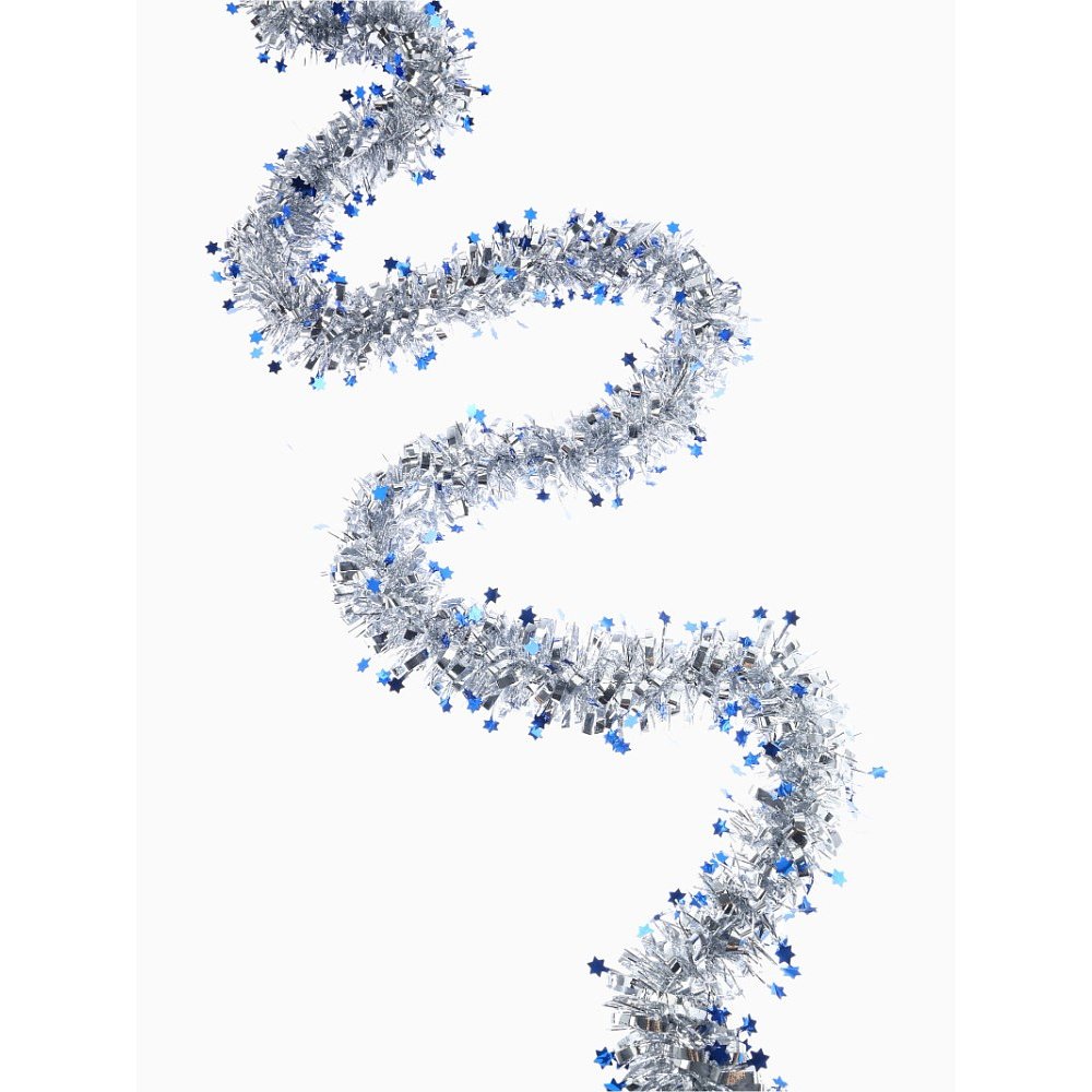 Гирлянда-мишура "Глянец звёзды", d7 см х 2 м, ассорти - 4