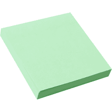 Бумага для заметок на клейкой основе "Yesli:", 75x75 мм, 100 листов, зеленый пастель