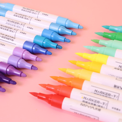 Маркеры художественные двухсторонние "Himi Miya", акриловые, набор, 24 цвета - 7