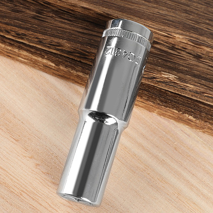 Головка торцевая шестигранная Deli YS EDQ4312 1/2", 12 мм, глубокая, серебристый - 3