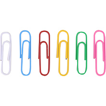 Скрепки "Deli", 33 мм, 100 шт, ассорти