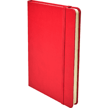 Блокнот "A5-001", А6, 80 листов, на резинке, красный