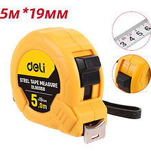 Рулетка Deli "9005B", 5 м, желтый