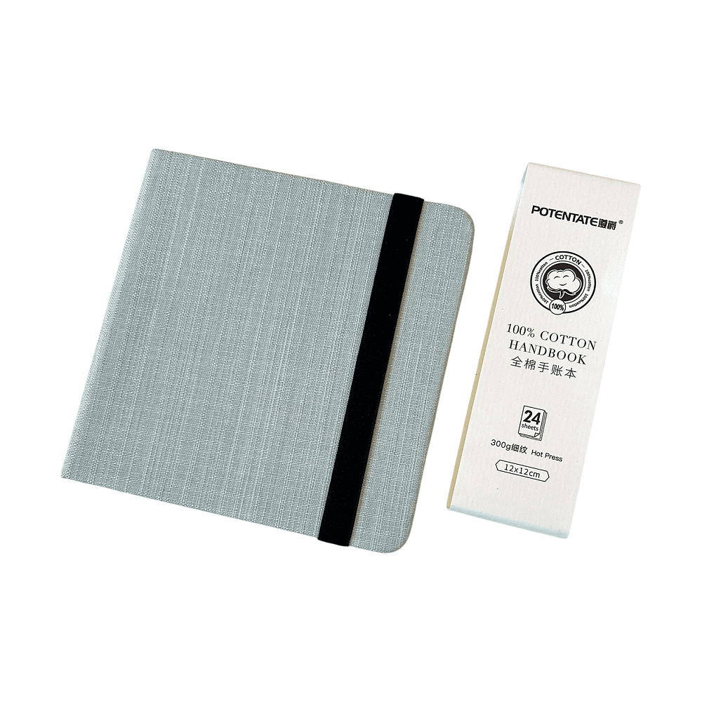 Cкетчбук для акварели "Potentate", горячий пресс, 12х12 см, 300 г/м2, 24 листа, серый - 2