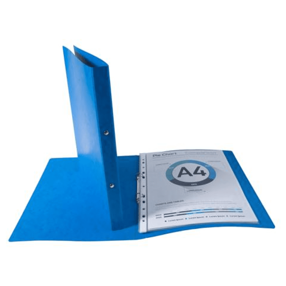 Папка на кольцах "Exacompta", картон, 20 мм, А4, синий - 2