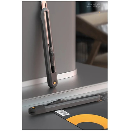 Набор ножей строительных Deli HS EHT4003, 3 шт (ножи 9мм/18мм/трапеция), Soft Touch, черный - 8