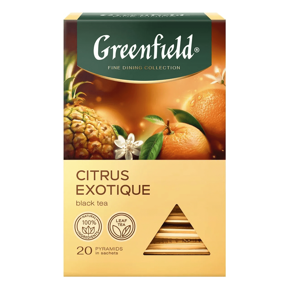 Чай "Greenfield" Citrus Exotique, 20 пакетиков x 1.8 г, черный