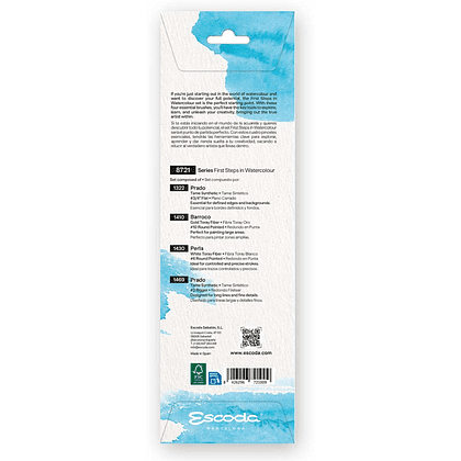 Набор кистей "Escoda. First steps in watercolor set", набор 4 шт - 2