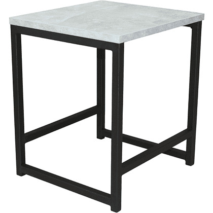 Табурет RION ALLERD, металл, ЛДСП, черный муар, Бетон