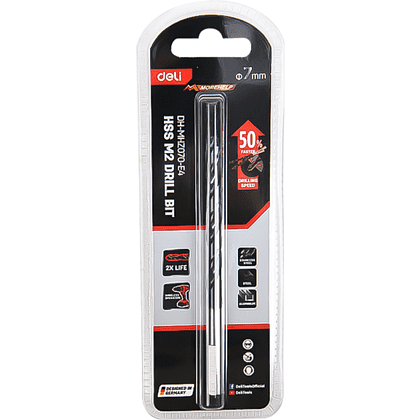 Сверло по металлу Deli RS EDH-MHZ070-E4, 7.0 мм, DIN 338, HSS-TiN - 2