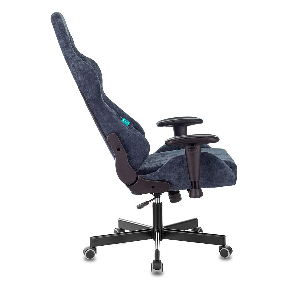 Кресло игровое Zombie "VIKING KNIGHT Fabric", ткань, металл, синий - 10