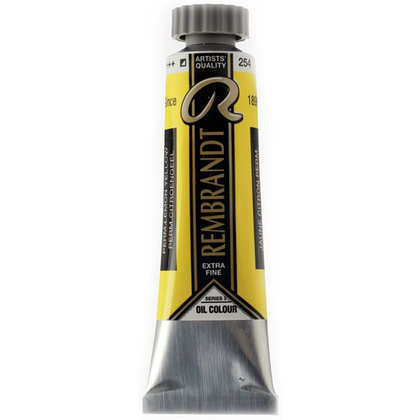 Краски масляные "Rembrandt", 254 желтый лимонный прочный, 15 мл, туба
