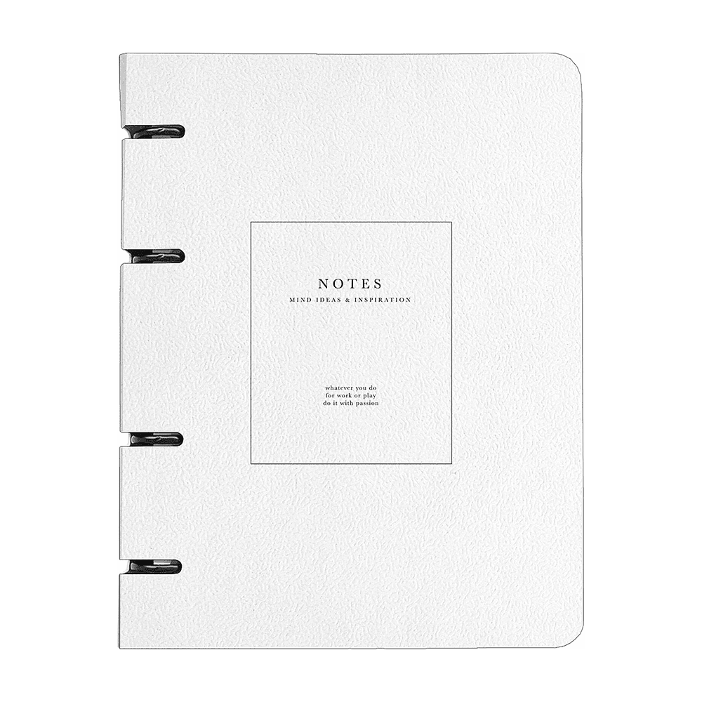 Тетрадь "Notes", A5, 80 листов, клетка, на кольцах, белый