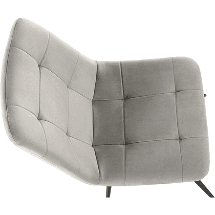 Стул Бюрократ "CH-K1_4", ткань, светло-серый, металл, комплект 4 штуки - 3