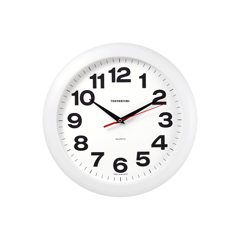 Часы настенные круглые "11110198", белый