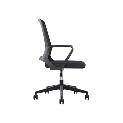 Кресло для персонала SitZone "U-0385 PL", ткань, пластик, черный, 2 шт/упак - 5