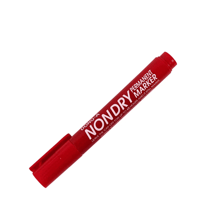 Маркер перманентный "Non-Dry", красный