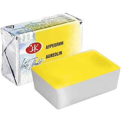 Краски акварельные "Белые ночи", 253 ауреолин, кювета