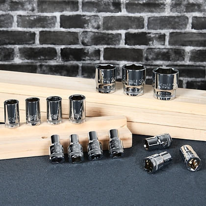 Головка торцевая шестигранная Deli YS EDQ4030 1/2", 30 мм, серебристый - 4