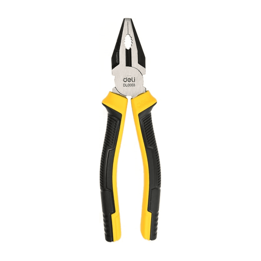 Плоскогубцы Deli YS EDL0003, 200 мм, 2-х компонентные рукоятки