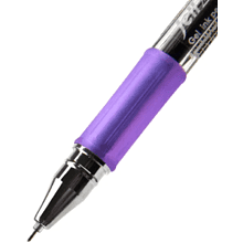 Ручка гелевая "Jell-Zone Standard", 0,5 мм, прозрачный, стерж. фиолетовый
