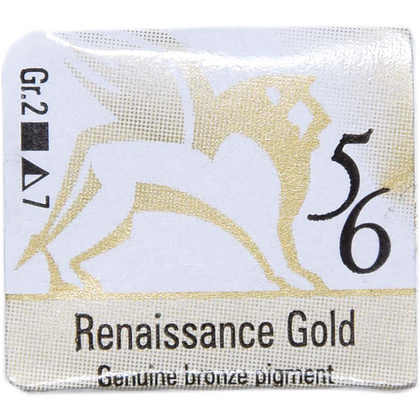 Краски акварельные "Renesans", 56 золото, кювета
