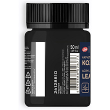 Краска акриловая для кожи "Декола", 810 черная, 50 мл., банка