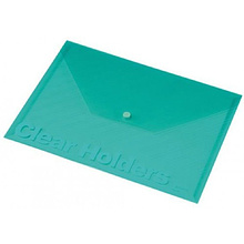 Папка-конверт на кнопке "Panta Plast", A4, зеленый