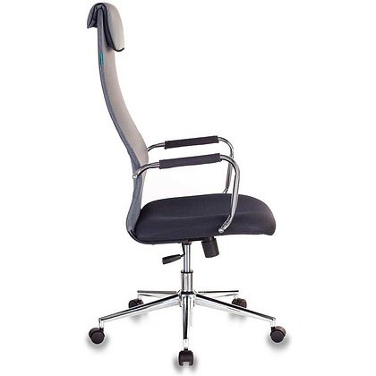 Кресло для руководителя "Бюрократ KB-9N/DG", ткань, металл, серый - 3