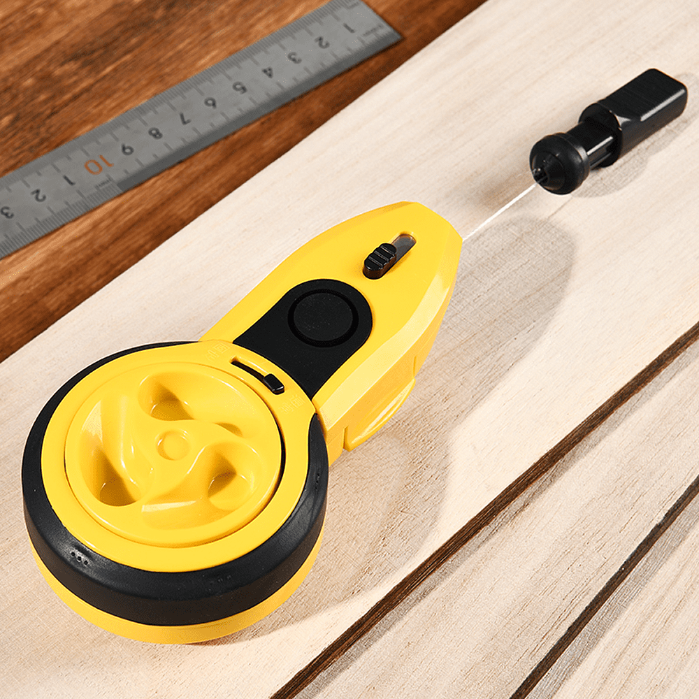 Шнур каменщика Deli YS EDL23, 15 м, желтый, черный - 2