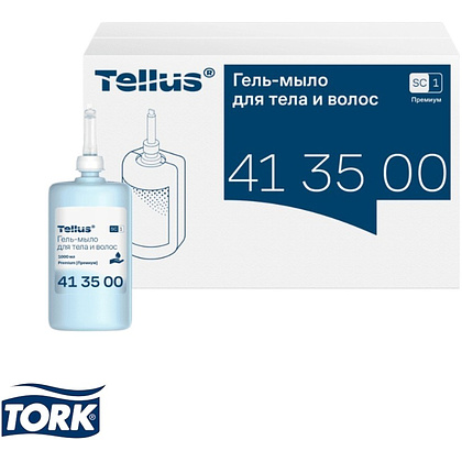 Мыло-гель Tellus Премиум для тела и волос 1 л, SC1