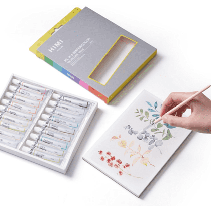 Краски акварельные "Himi Miya", 18 цветов, тубы - 5