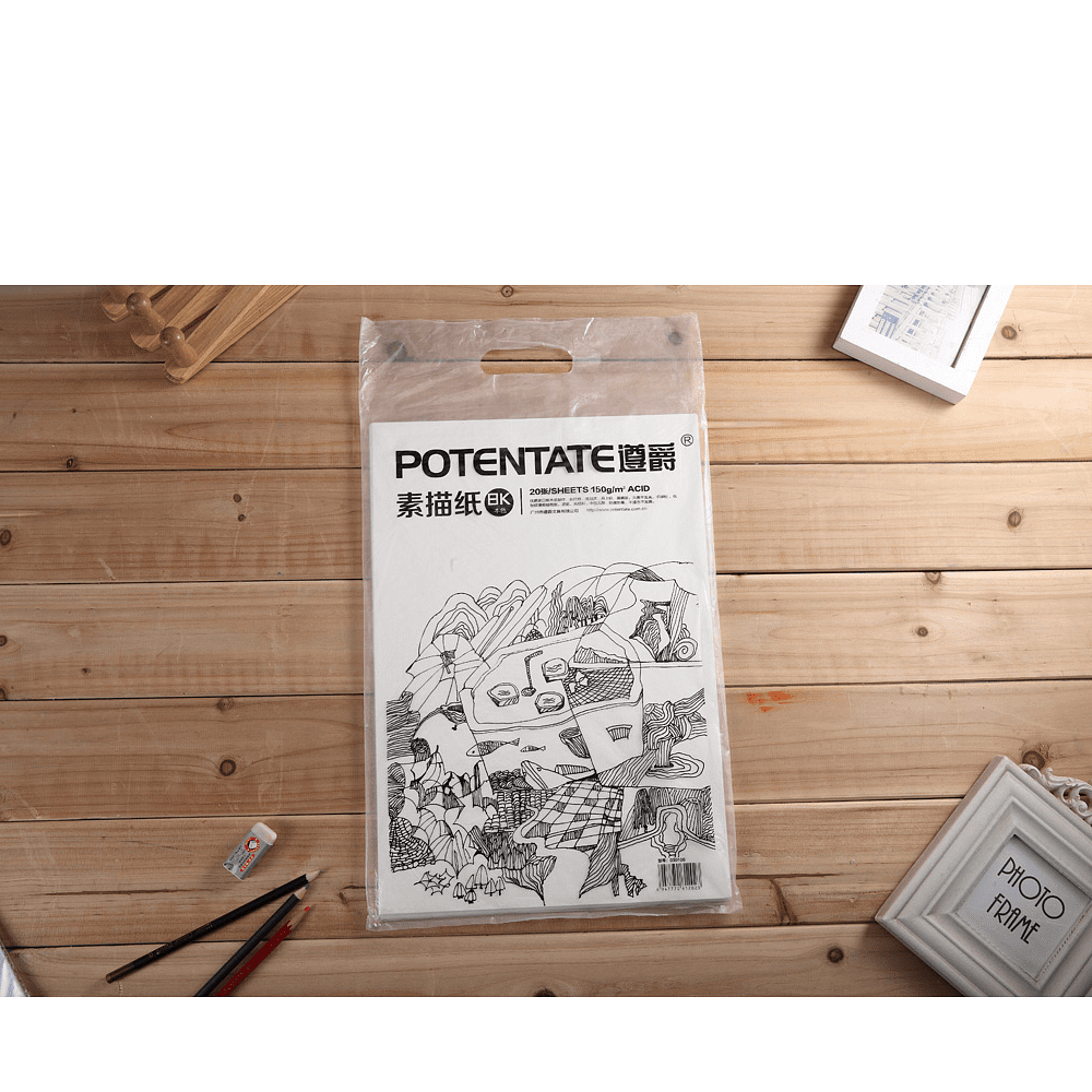 Бумага для рисования "Potentate", 180 г/м2, 78.7х109.2 см, натуральный белый - 2