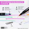 Набор маркеров перманентных двусторонних "Sketchmarker BRUSH Skin Set", 12 шт. - 7