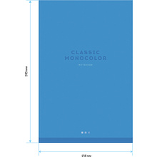 Блокнот ArtSpace "Monocolor. Blue", А5, 80 листов, в клетку, синий