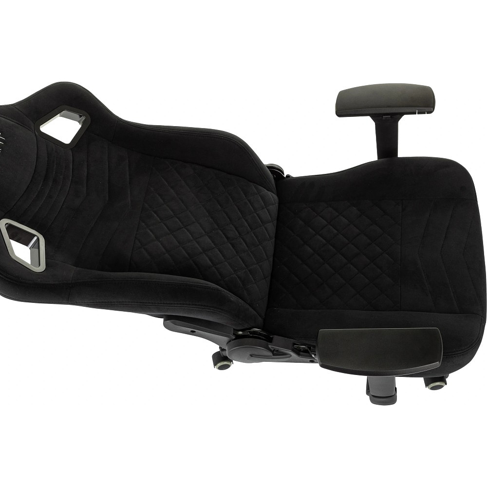 Кресло игровое Бюрократ Knight Hunter, искусственная замша, черный - 6