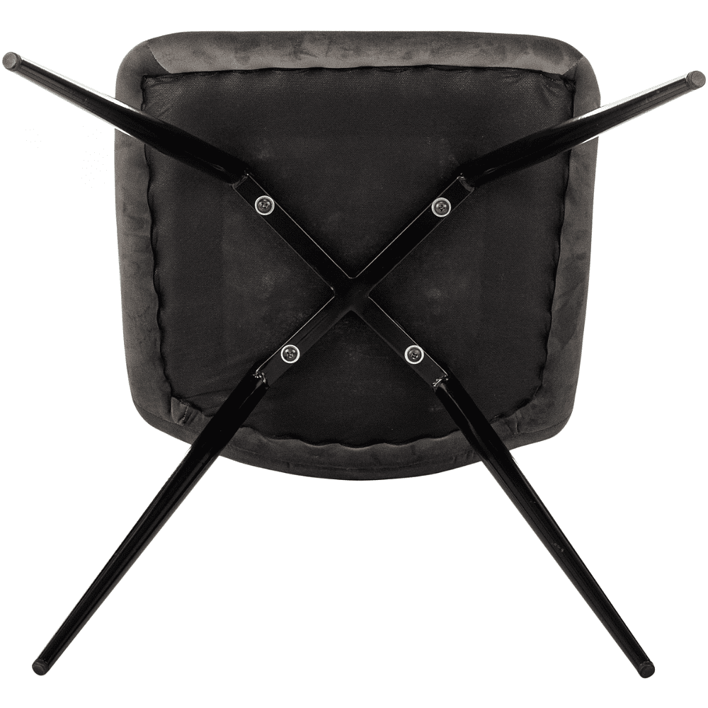 Стул Бюрократ "CH-K1_4", ткань, тёмно-серый, металл, комплект 4 штуки - 9