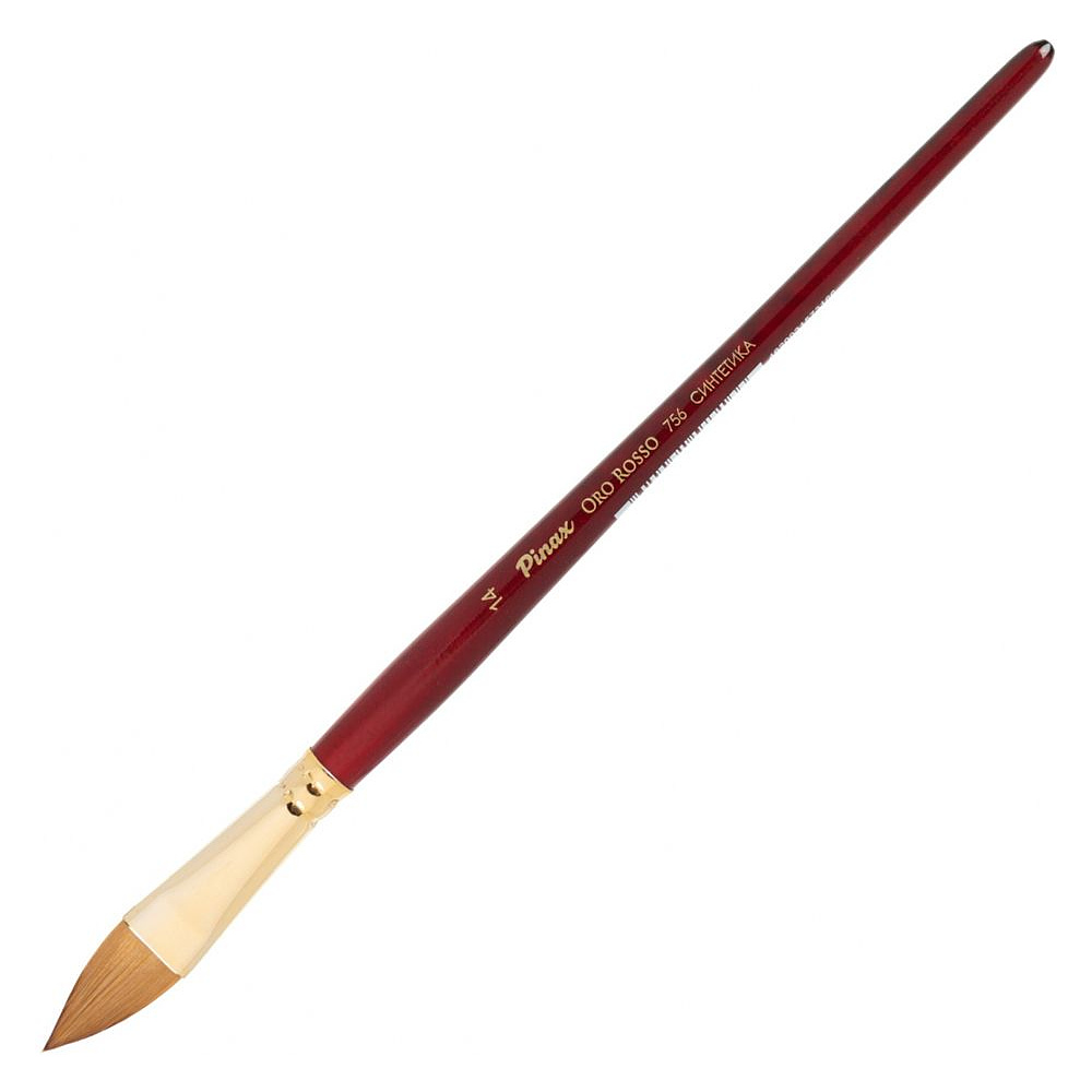 Кисть для рисования "Pinax ORO ROSSO", синтетика, "кошачий язык", №14