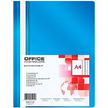 Папка скоросшиватель "Office Products", А4, синий